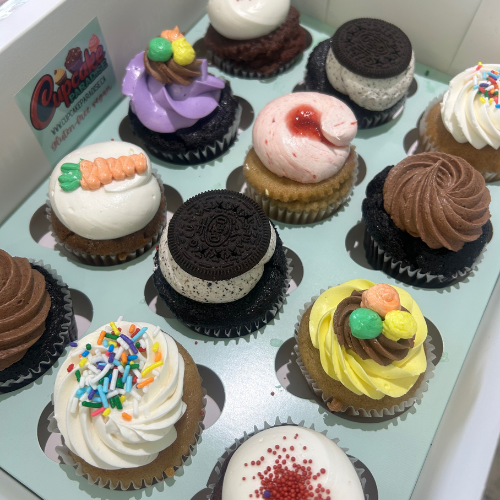 12 Pack /50/100 Gluten-free NOT vegan Cupcakes (has Butter)