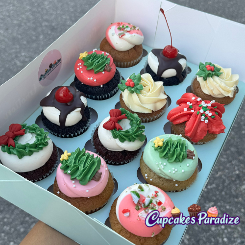 12 Pack /50/100 Gluten-free NOT vegan Cupcakes (has Butter)
