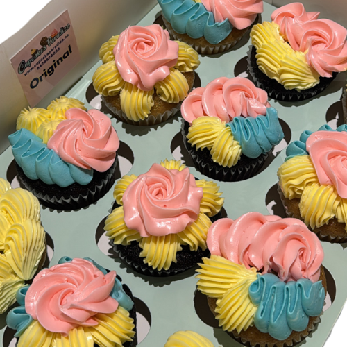 Rose and Swirl Cupcakes - 12 pack