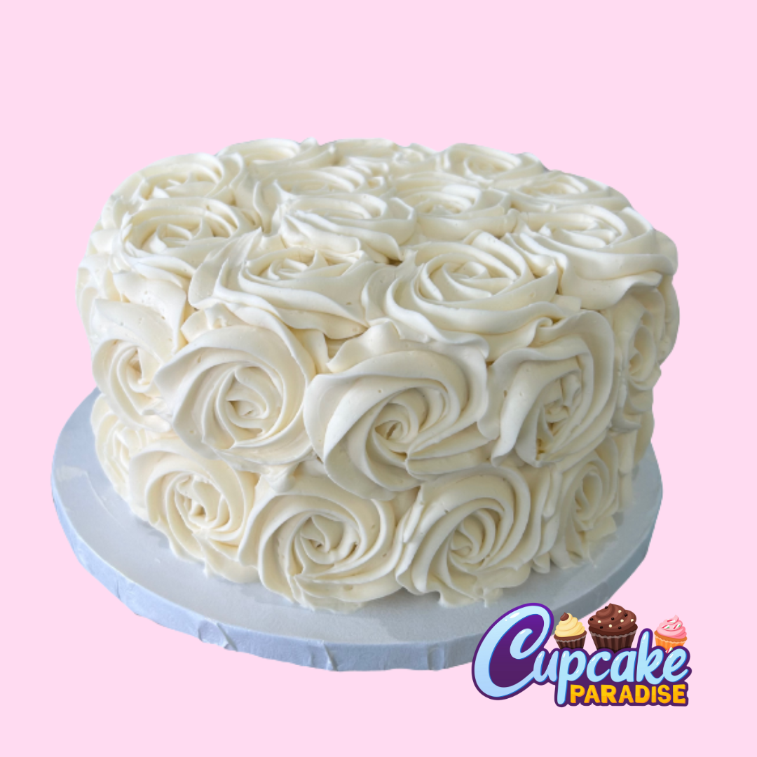 Vanilla Rosette Cake