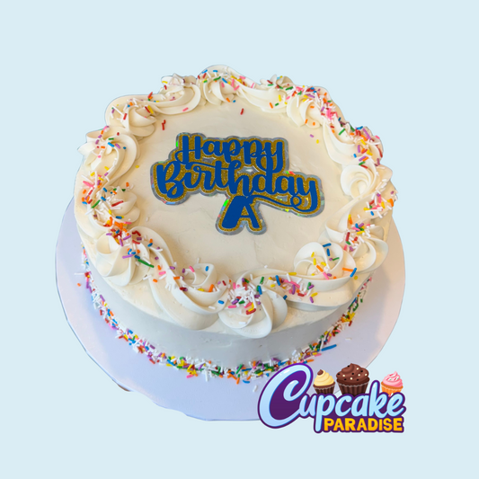 Vanilla Sprinkle Confetti Cake