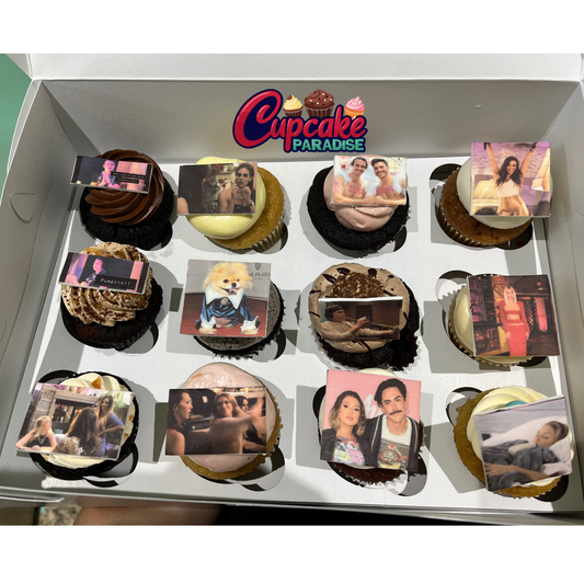 Custom Photo / Logo cupcakes - Select your Flavors