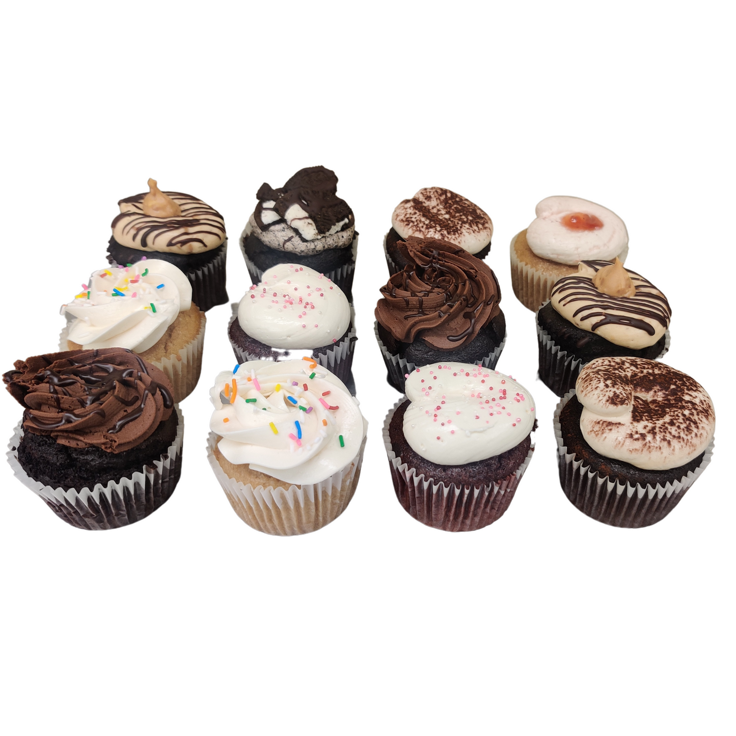 12 Pack /50/100 Gluten-free NOT vegan Cupcakes (has Butter)