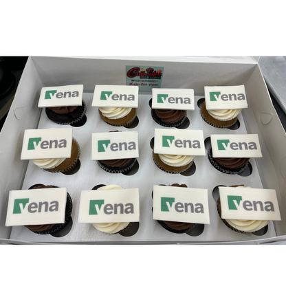 Branded Logo Cupcakes - Choose Your Flavors