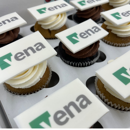 Branded Logo Cupcakes - Choose Your Flavors