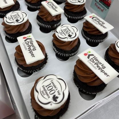 Branded Logo Cupcakes - Choose Your Flavors