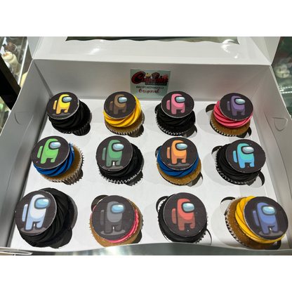 Custom Logo / Photo Cupcakes with Custom Color