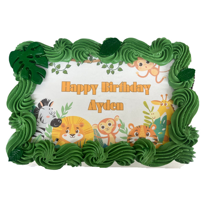 Rectangle Logo/ Photo/ Slab Cake