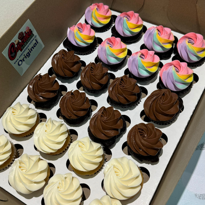 Mini cupcakes -24 pack Assorted Flavors