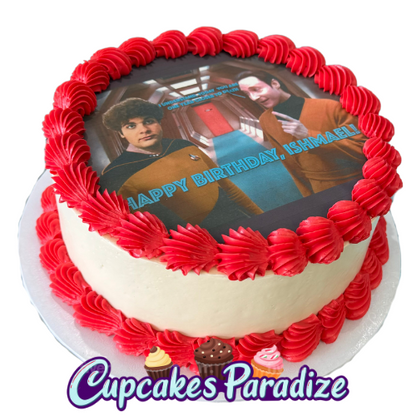 Branded Round Custom Logo Cake