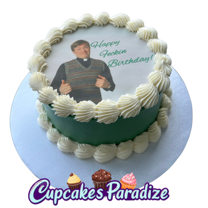 Branded Round Custom Logo Cake