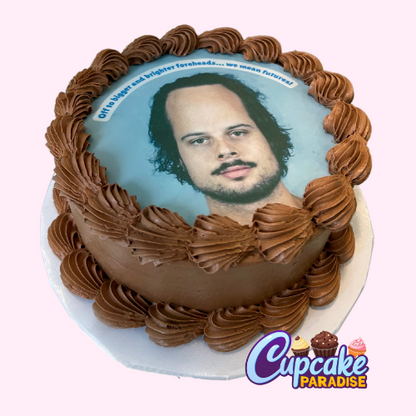 Branded Round Custom Logo Cake