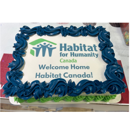 Branded Rectangle Logo Slab Cake