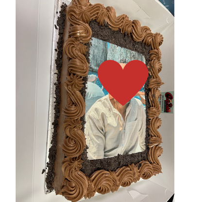 Branded Rectangle Logo Slab Cake