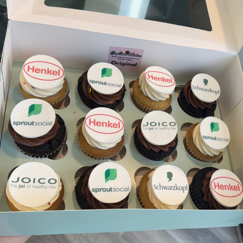 Custom Logo cupcakes - Select your Flavors