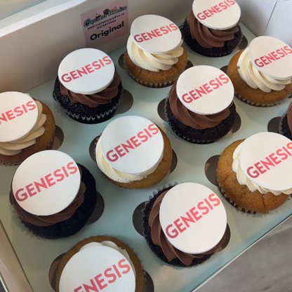 Branded Logo Cupcakes - Choose Your Flavors