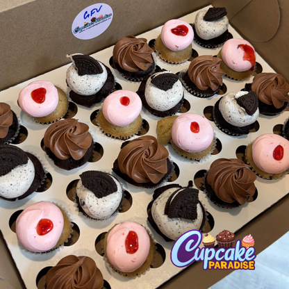Mini cupcakes -24 pack Assorted Flavors