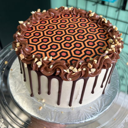 Branded Round Custom Logo Cake