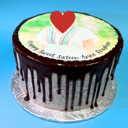 Round Custom Logo / Photo Cake