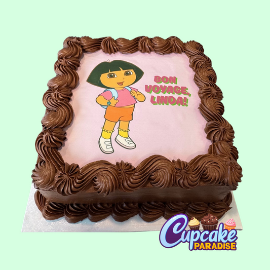 Rectangle Logo/Photo/ Slab Cake