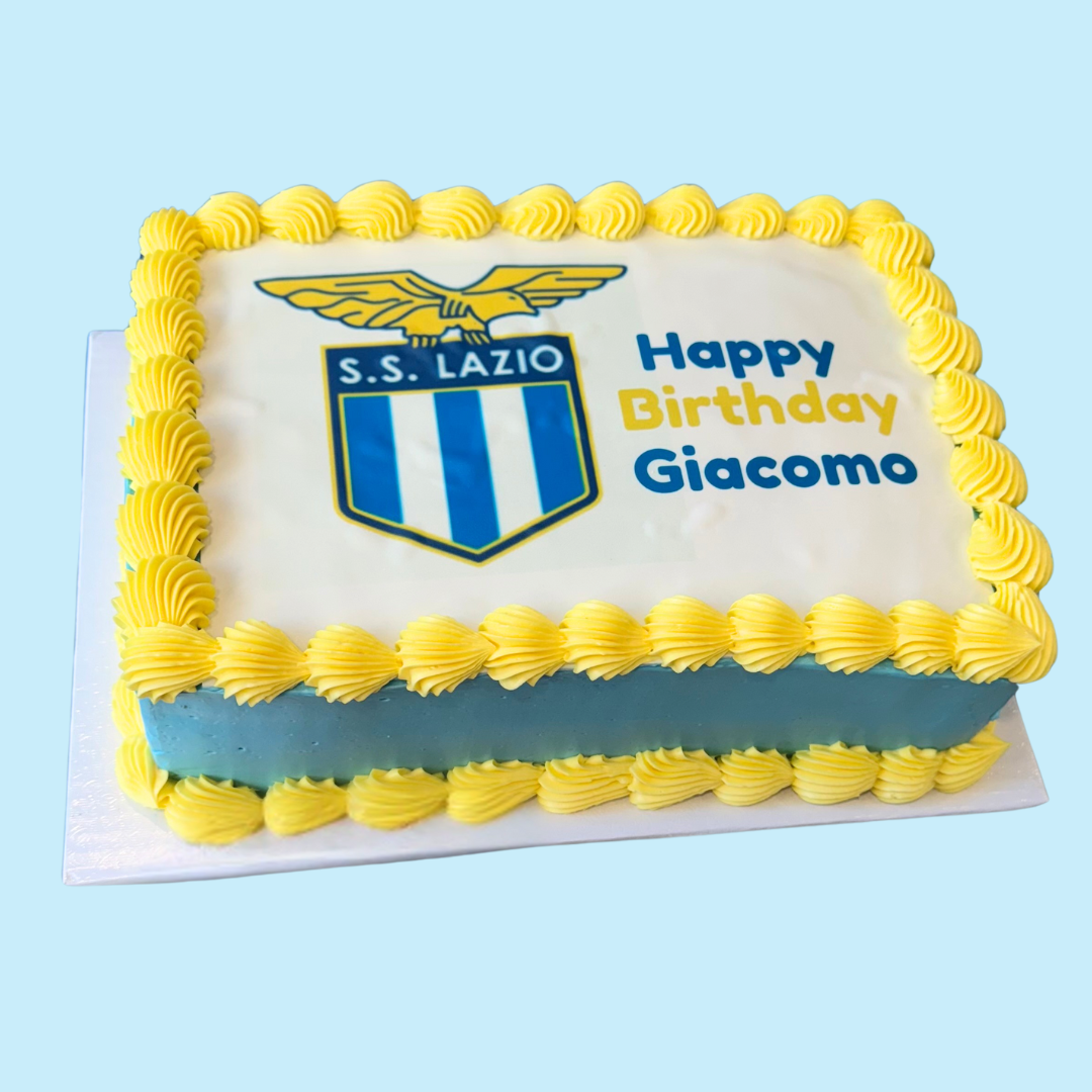 Branded Rectangle Logo Slab Cake