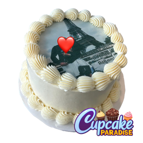 Branded Round Custom Logo Cake