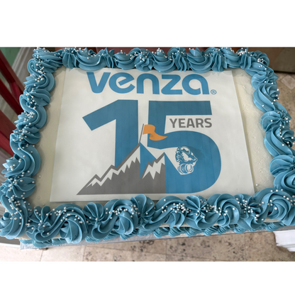 Branded Rectangle Logo Slab Cake